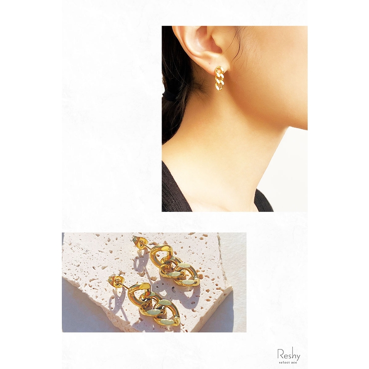 チェーンピアス レディース 3連[品番：ANEW0002798]｜my liberty