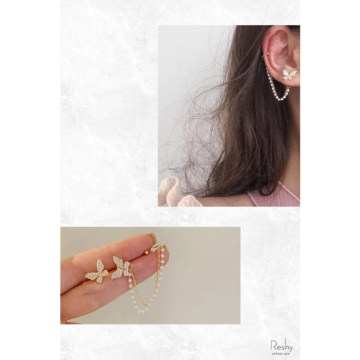 【rico】MONAKAjewelleryピアス(片耳用)ゴールデンルチル ピアス - ルチルクォーツ専門店【フォーチュネイトルチル】販売