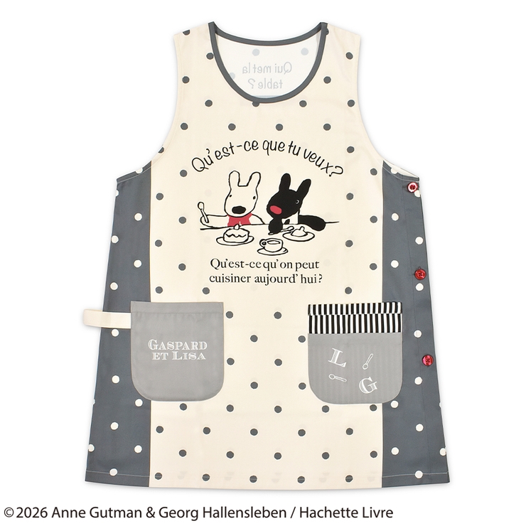 リサとガスパール エプロン Bon | KIT-HIT-SURU | 詳細画像1 