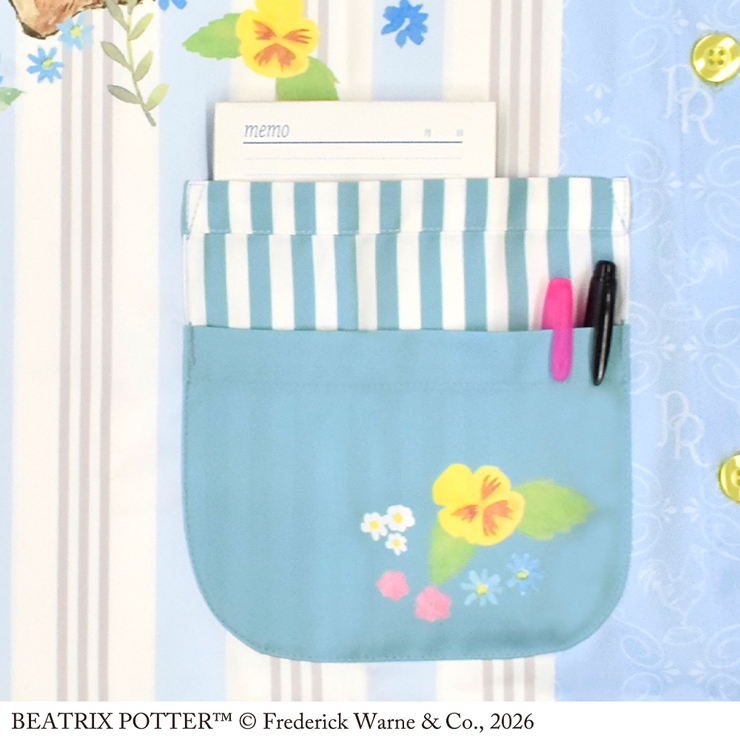 ピーターラビット エプロン ブルー （スタンダード脇ボタンタイプ） | KIT-HIT-SURU | 詳細画像5 