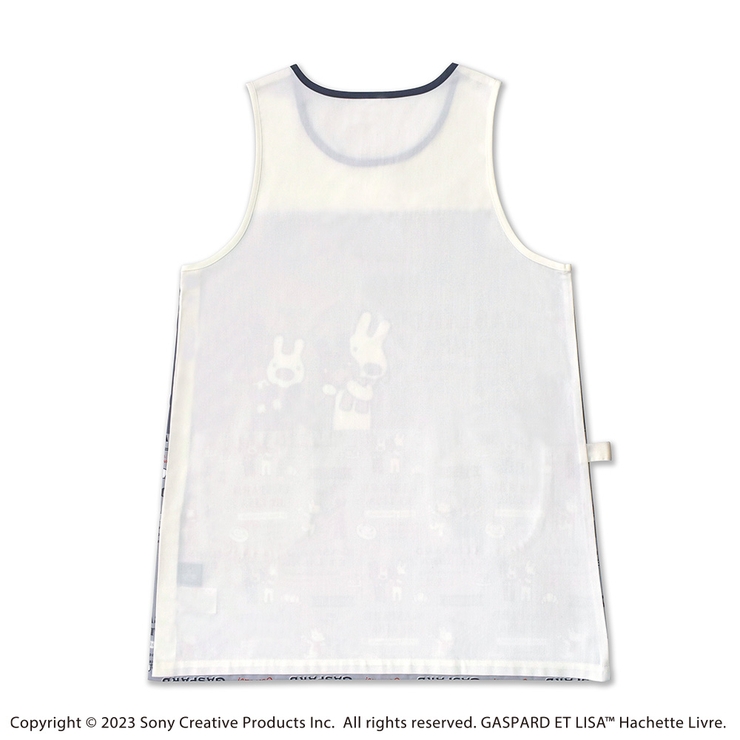 リサとガスパール エプロン PAIN グレー/アイボリー | KIT-HIT-SURU | 詳細画像2 