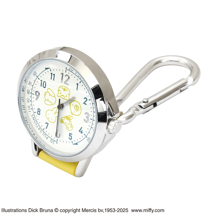 ミッフィー カラビナ付きウォッチ(蓄光盤) アニマルズ イエロー | KIT-HIT-SURU | 詳細画像4 