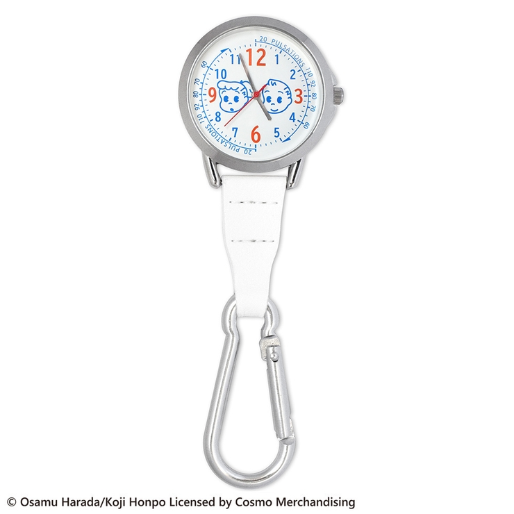 オサムグッズ カラビナ付きウォッチ(蓄光盤) ホワイト OSAMU GOODS | KIT-HIT-SURU | 詳細画像1 