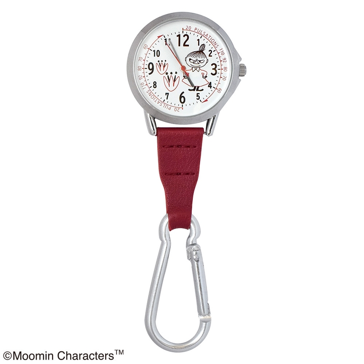 ムーミン カラビナ付きウォッチ(蓄光盤) リトルミイ ワインレッド | KIT-HIT-SURU | 詳細画像1 