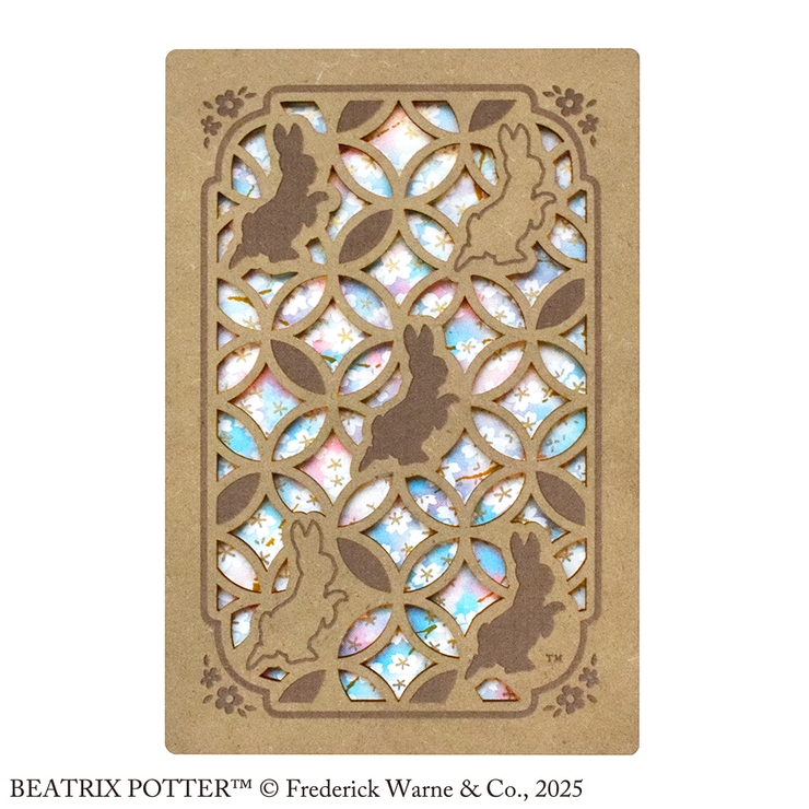 ピーターラビット 透かし彫り御朱印帳 桜霞 | KIT-HIT-SURU | 詳細画像1 