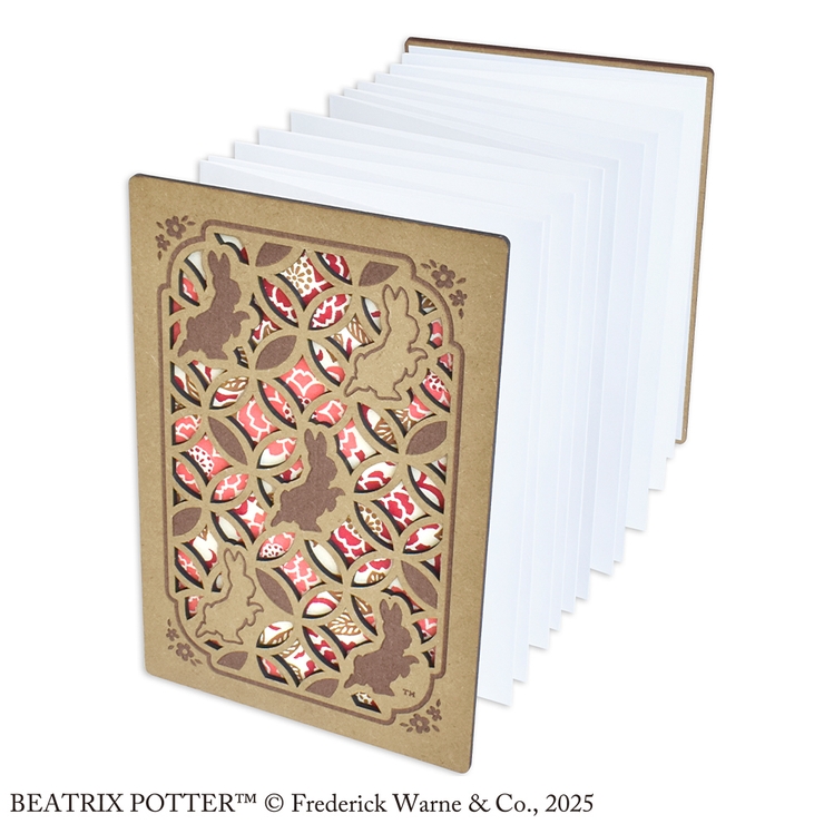 ピーターラビット 透かし彫り御朱印帳 牡丹 | KIT-HIT-SURU | 詳細画像3 