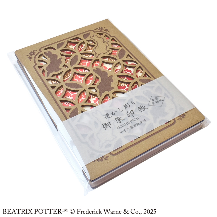 ピーターラビット 透かし彫り御朱印帳 牡丹 | KIT-HIT-SURU | 詳細画像4 