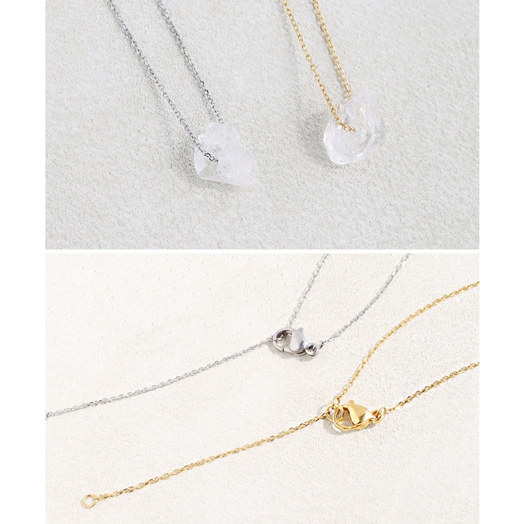 ネックレス ハーキマーダイヤモンド 水晶[品番：SASW0002840