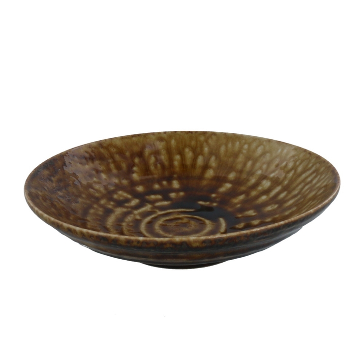 茶 | カレー皿 22cm イラボ | EAST table