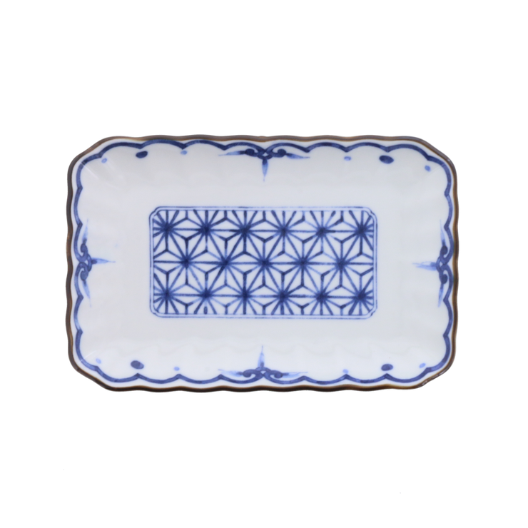 麻の葉 | 焼物皿 19 5cm | EAST table
