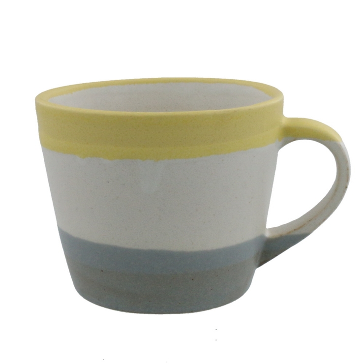 イエロー×ホワイト×グレー | マグカップ 350cc プーロ | EAST table