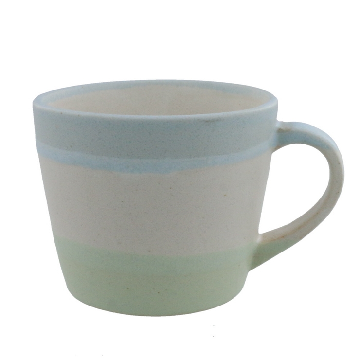 ブルー×ホワイト×グリーン | マグカップ 350cc プーロ | EAST table