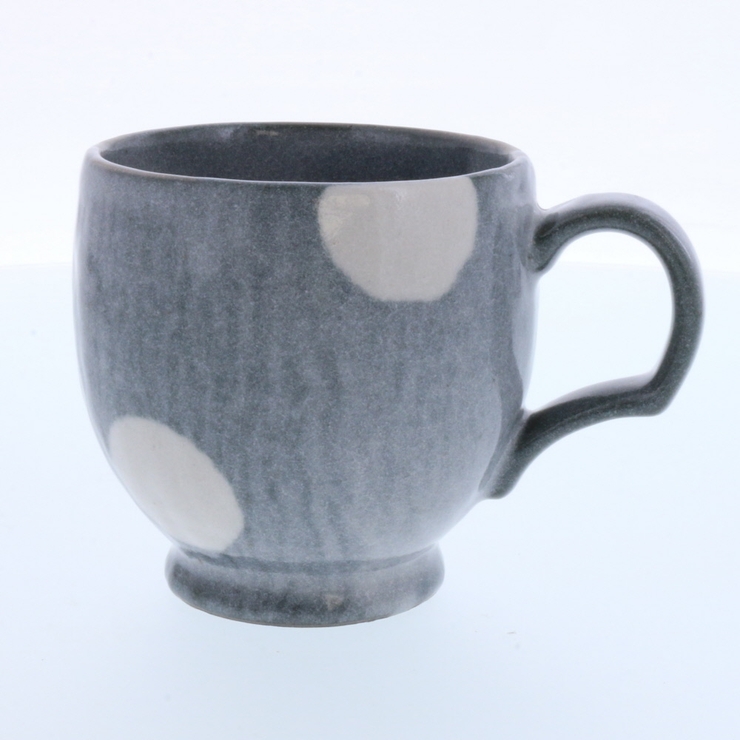 グレー | マグカップ 275cc ほっこり水玉 | EAST table