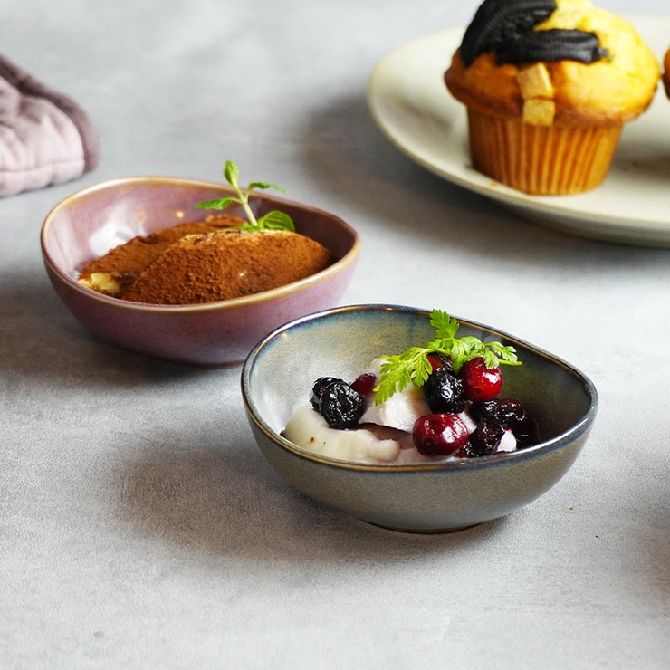 小鉢 楕円窯変 11cm[品番：ADMH0001594]｜EAST table（イースト