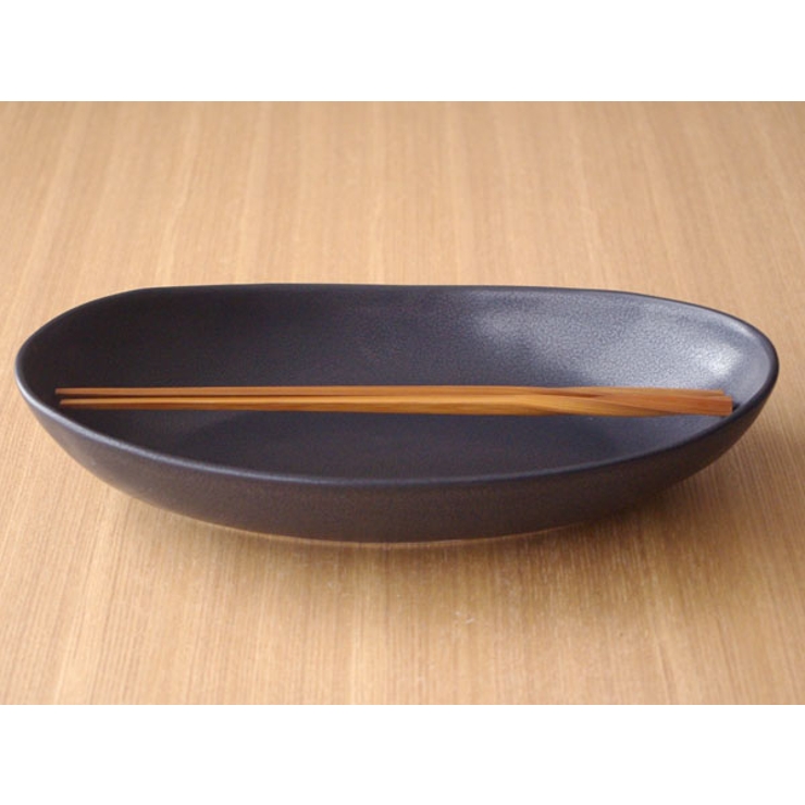 黒マット 楕円大鉢（ｉｎBASIC BLACK）パスタ皿 | EAST table | 詳細画像2 