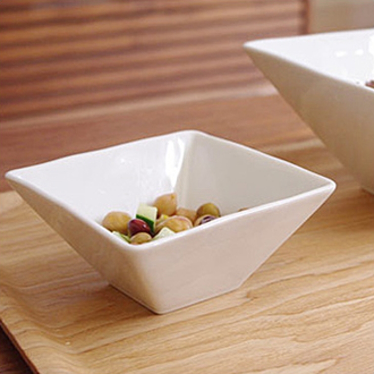 お見舞い EASTオリジナルスクエアボウル小鉢 ホテル食器[品番 白い食器 食器