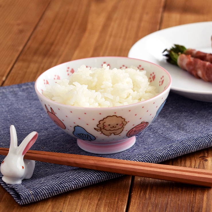 子供茶碗 動物大好き 女の子用ご飯茶碗 | TABLE WARE EAST | 詳細画像1 