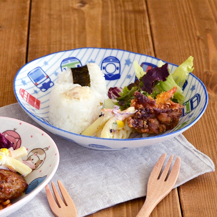 楕円皿 電車大好き 男の子用プレート | EAST table | 詳細画像1 