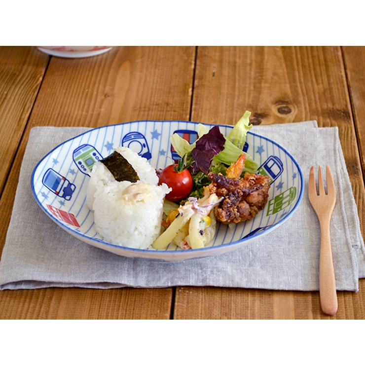 楕円皿 電車大好き 男の子用プレート | EAST table | 詳細画像2 