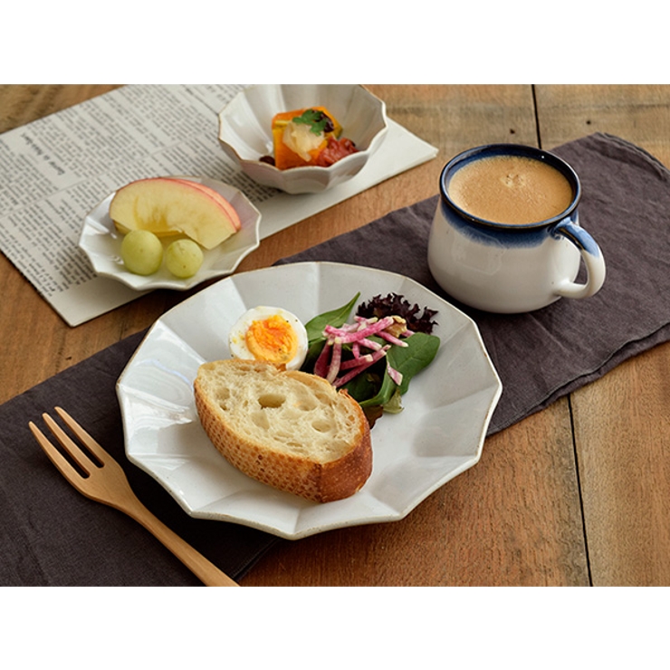 凛花お皿 21cmプレート 皿[品番：ADMH0000527]｜EAST table（イースト