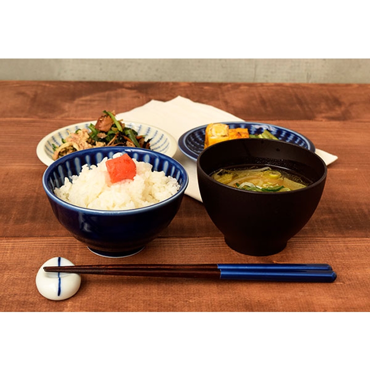 青い竹模様の茶碗 10個セット 茶碗・めし碗