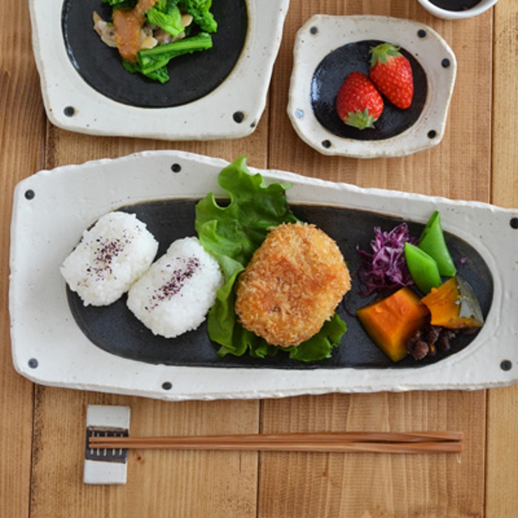 和食器 和黒 変形長皿さんま皿 | TABLE WARE EAST | 詳細画像1 