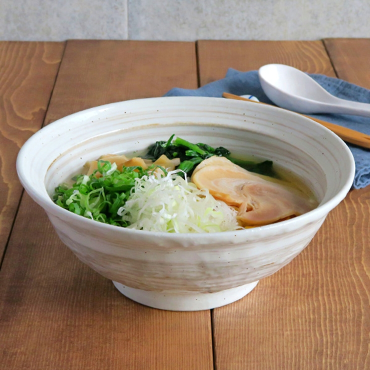 刷毛目粉引 6 8寸ラーメン丼丼ぶり | TABLE WARE EAST | 詳細画像1 