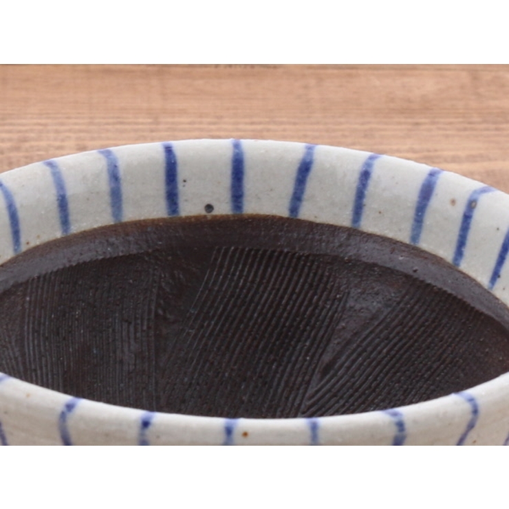青十草 土物5寸切立丼 クシ目付（すり鉢）中鉢 | EAST table | 詳細画像5 