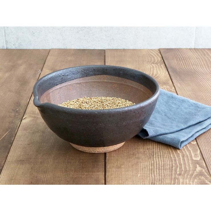 片口すり鉢 6寸すりばち 黒いすり鉢 | EAST table | 詳細画像4 