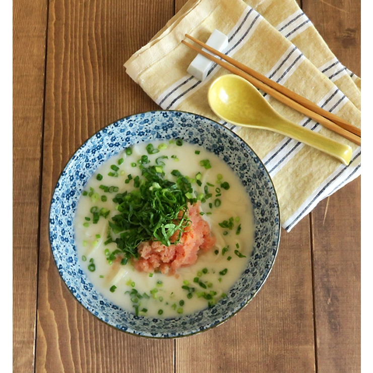 ＜藍染小花＞麺鉢大和食器/さぬき丼ぶり/大ボウル/めん鉢/大鉢/どんぶり