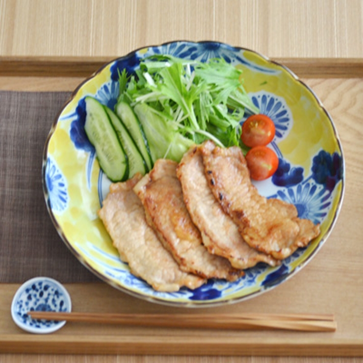 和食器 大皿 藍三昧8寸皿主菜皿[品番：ADMH0001105]｜TABLE WARE