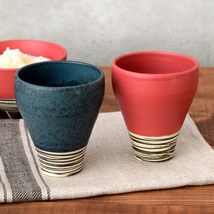 湯呑みカップ ダークボーダー 和食器 | TABLE WARE EAST | 詳細画像1 