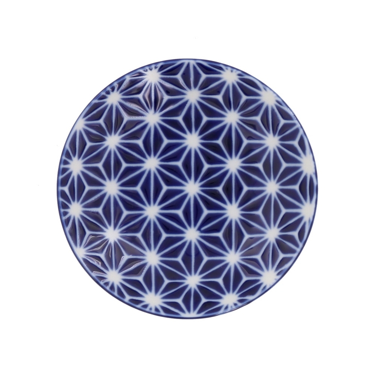 麻の葉 | 和食器 丸中皿 12 | EAST table