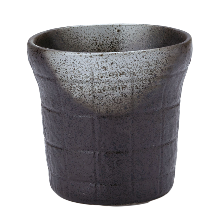 天目白吹き | 焼酎ロックカップ 格子 和食器ロックカップ | EAST table