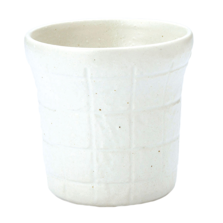 粉引 | 焼酎ロックカップ 格子 和食器ロックカップ | EAST table