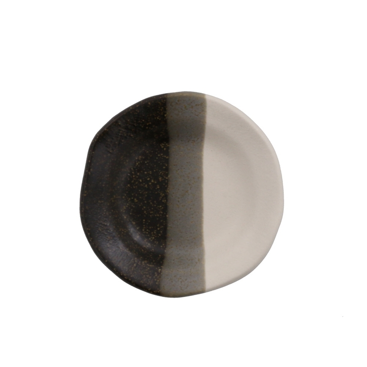 白/備前 | 和食器 小皿 三色塗り分け | EAST table