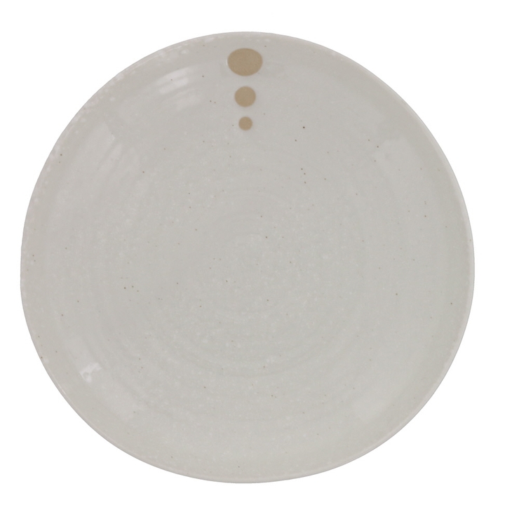 白 | 和食器 水玉 三角8寸大皿 | EAST table
