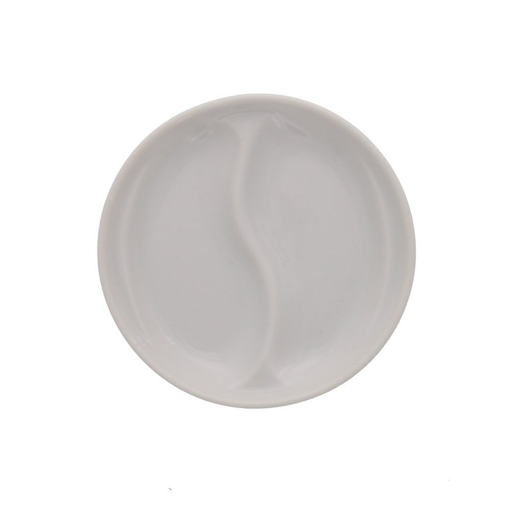 2つ仕切り　白 | 仕切り皿 おつまみ小皿 和食器 | EAST table