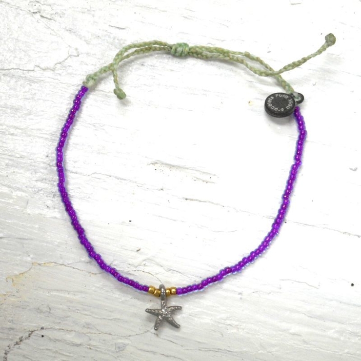 パープル | プラヴィダブレスレット STARFISH BITTY CHARM BEAD  | BACKHEAD