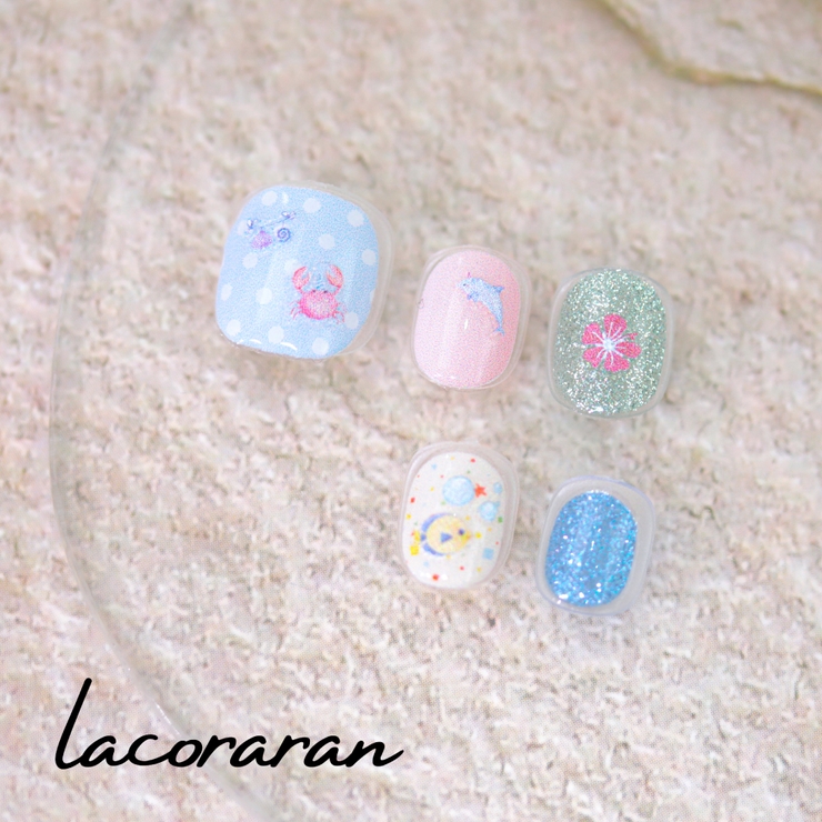 ラコララン キッズネイルシール １０ トロピカルマーメイド | TAT | 詳細画像3 