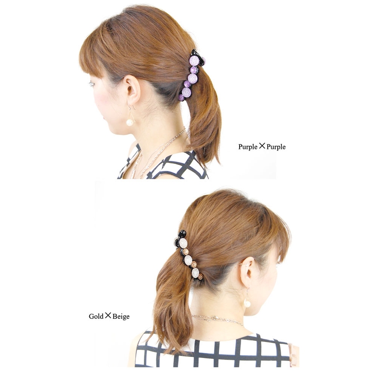 バナナクリップ ヘアクリップ ヘアバレッタ[品番：QN000001013