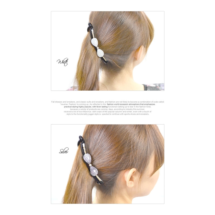 バナナクリップ ヘアクリップ ヘアピン[品番：QN000001452