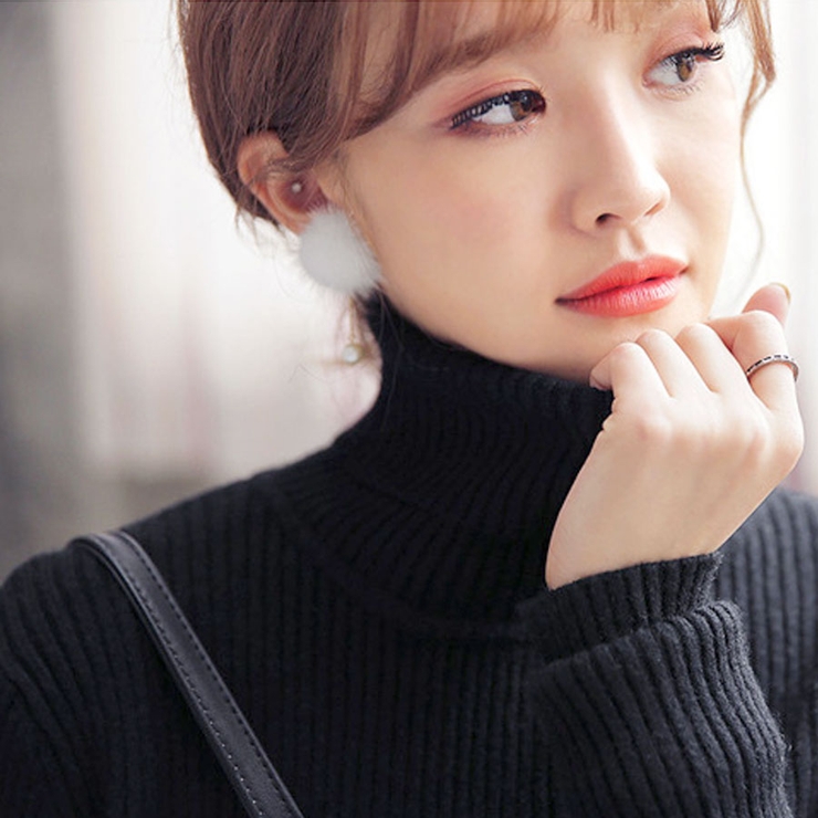 ピアス ファーピアス ロングピアス | terracotta | 詳細画像16 