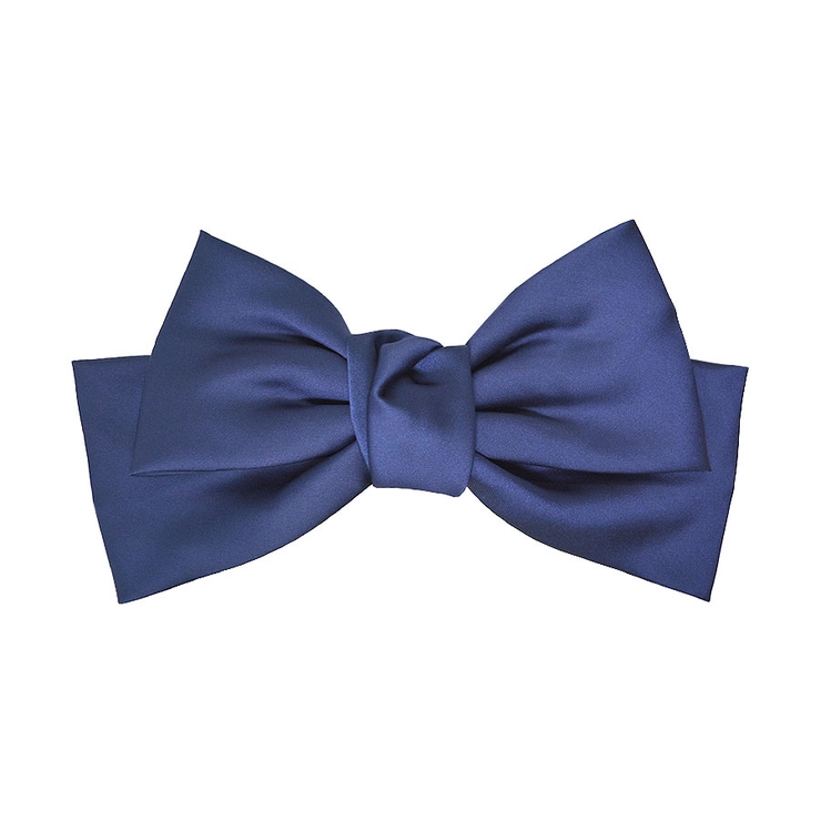 １．ネイビー | バレッタ BIG リボン | terracotta