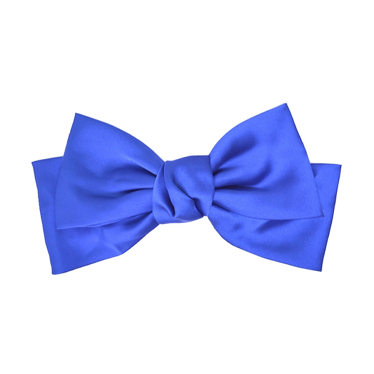 ２．ブルー | バレッタ BIG リボン | terracotta