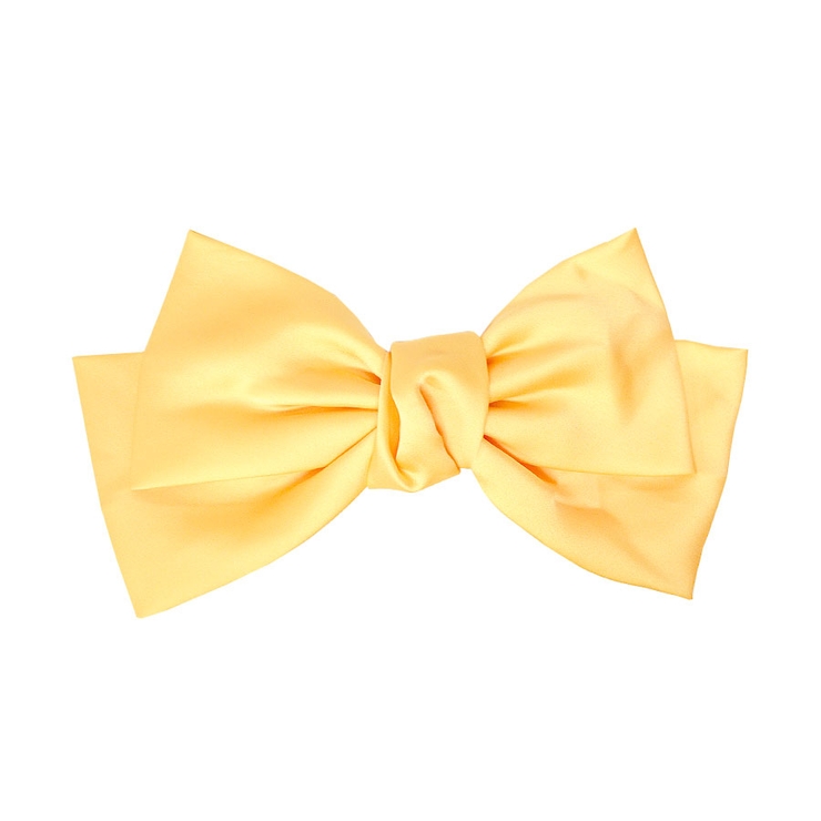 ３．イエロー | バレッタ BIG リボン | terracotta