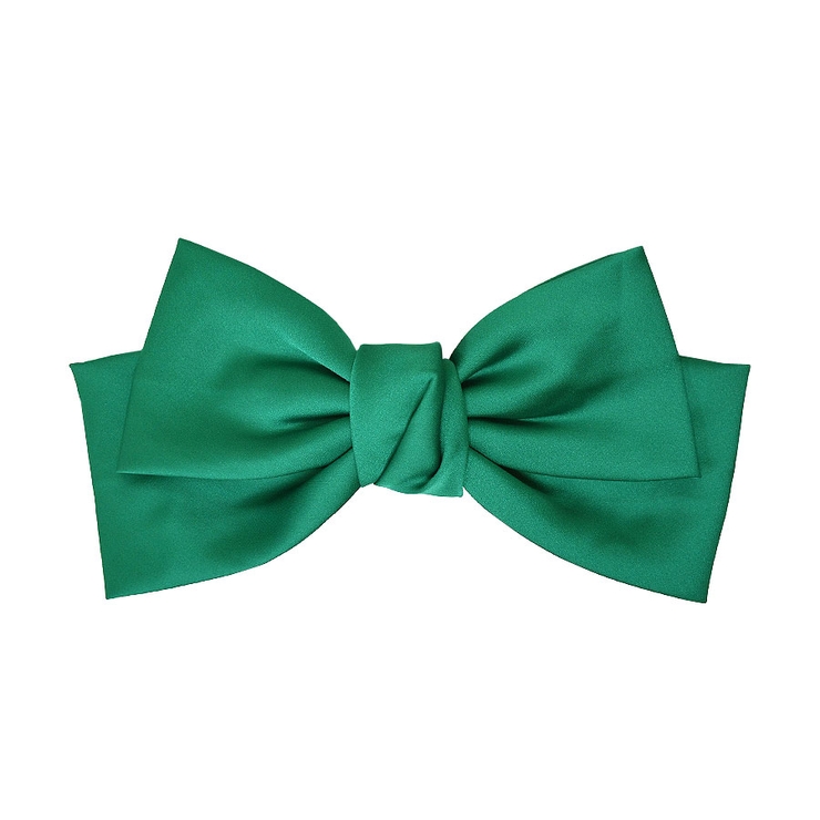 ６．グリーン | バレッタ BIG リボン | terracotta