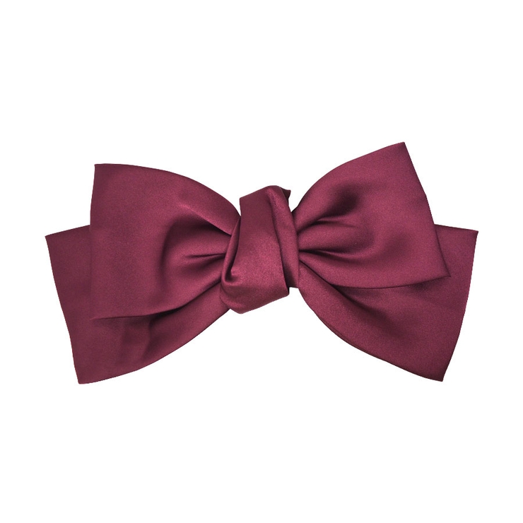 ７．ワイン | バレッタ BIG リボン | terracotta