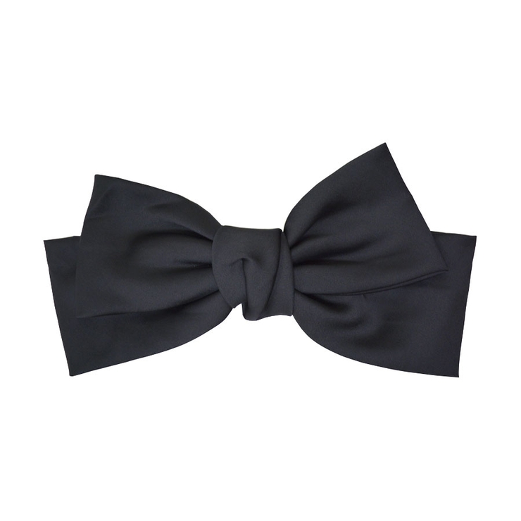 １３．ブラック | バレッタ BIG リボン | terracotta