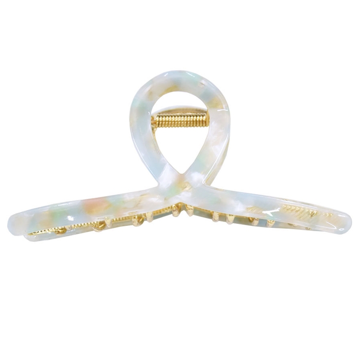 ２．マーブルミント | バンスクリップ くるりん ヘアアクセサリー | terracotta